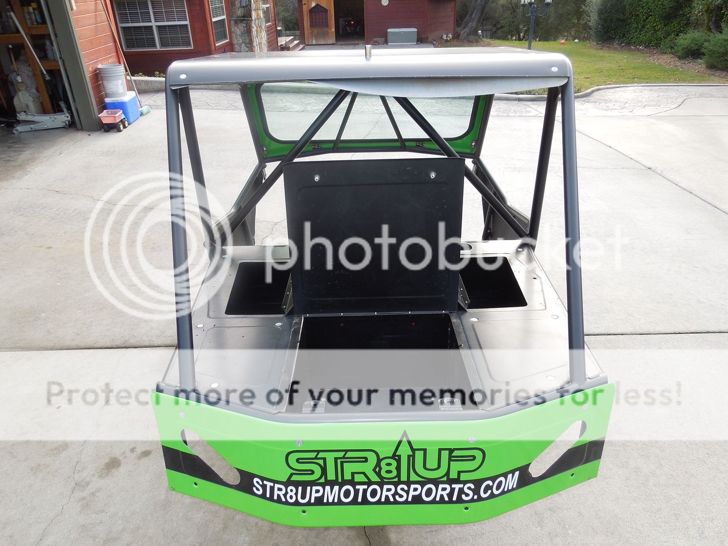 NICE 2 seat bed delete cage w/ Jaz fuel cell MUST SEE Kawasaki Teryx