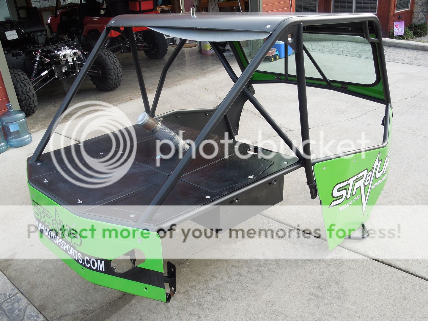 NICE 2 seat bed delete cage w/ Jaz fuel cell MUST SEE Kawasaki Teryx