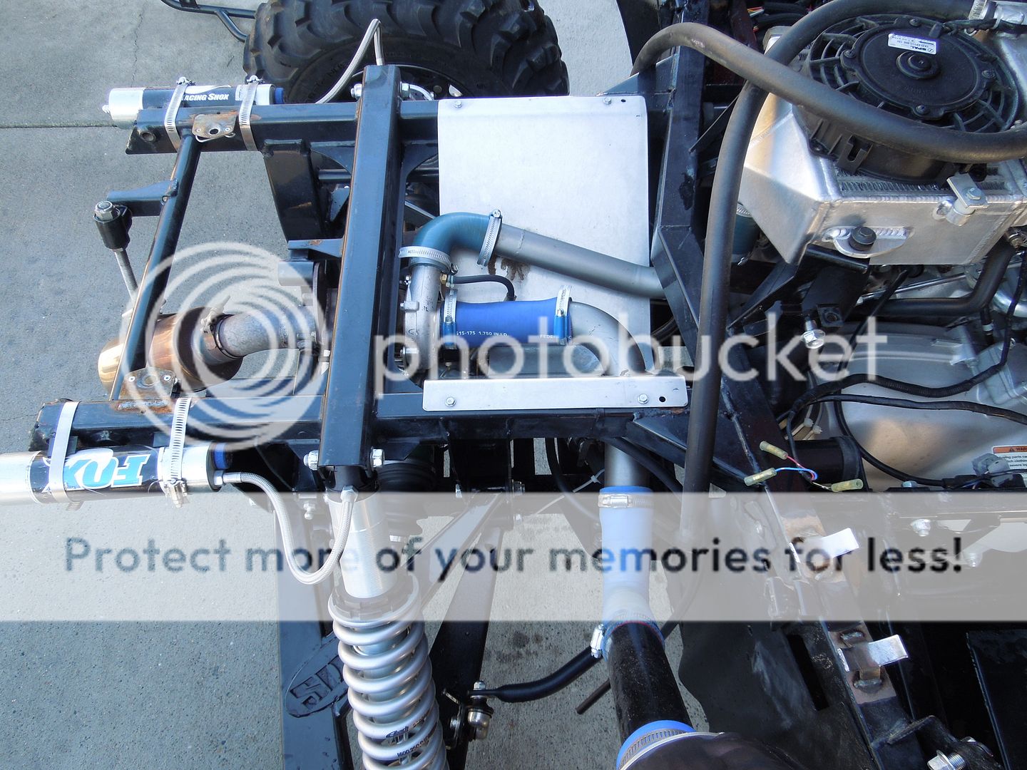 NICE 2 seat bed delete cage w/ Jaz fuel cell MUST SEE Kawasaki Teryx