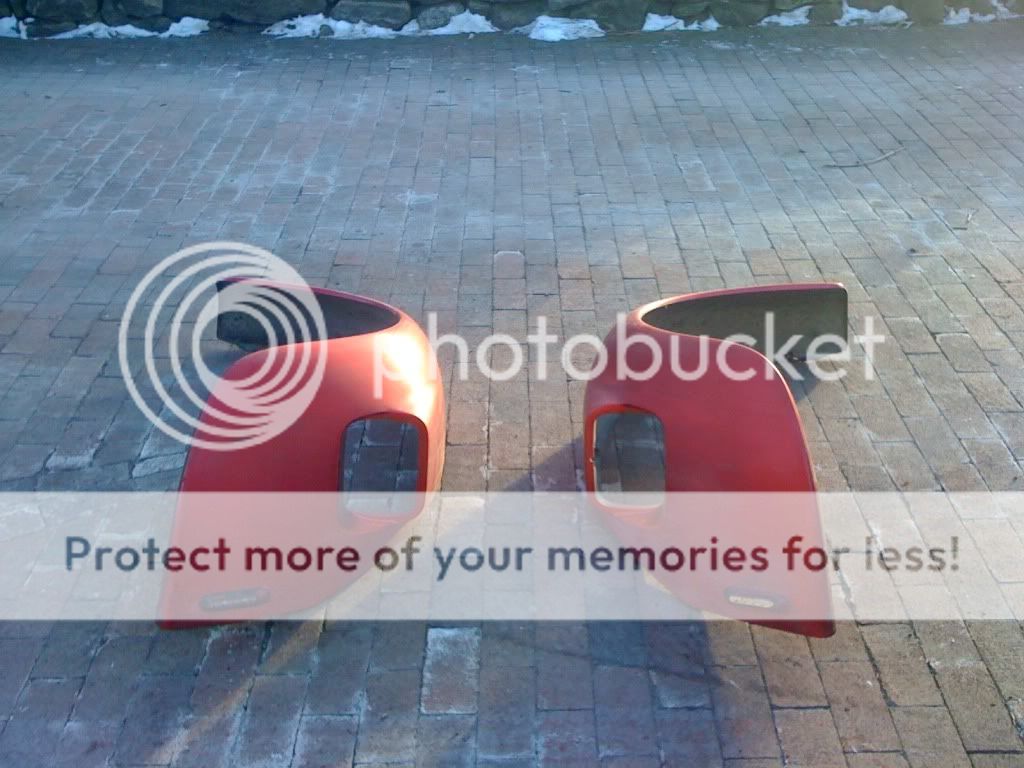 FS/FT Fiberglass std. beetle front fenders with headlights PA VW