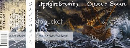 Upright Oyster Stout Label