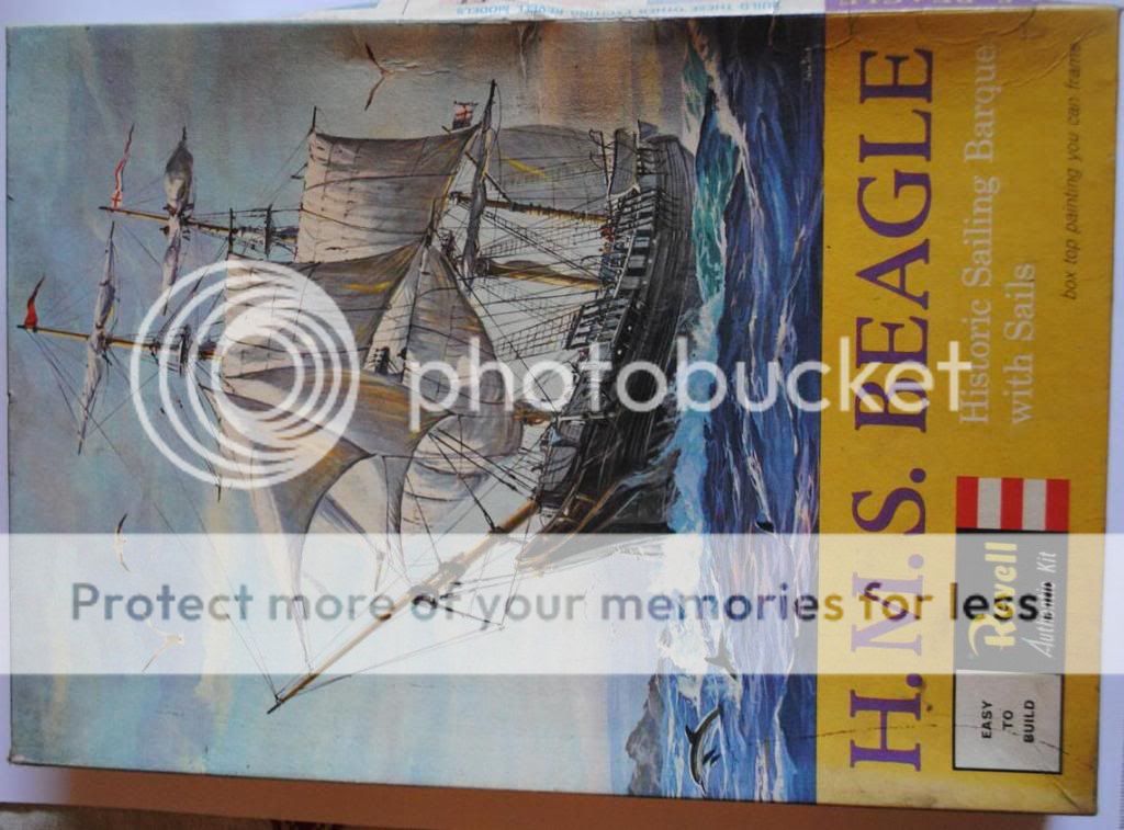 RARE VINTAGE 1968 REVELL HMS BEAGLE SHIP BOAT MODEL KIT H330 196 SCALE