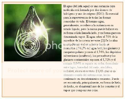 Imagen flotante en una columna